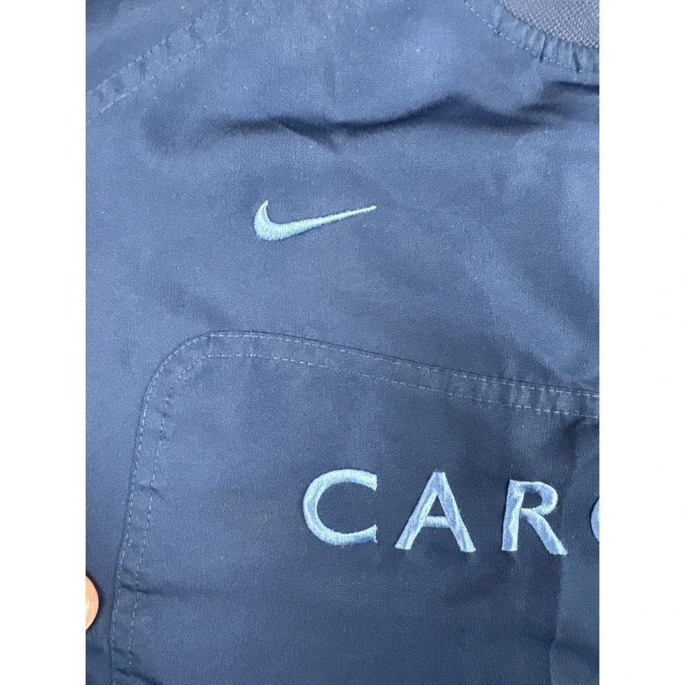 Nike Team North Carolina Tar Heels Pullover Windbreaker Jacket XL Blue Y2K